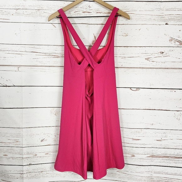 Outdoor Voices | Cross Back Pitaya Hot Pink Athletic Dress NWT - Picture 6 of 9